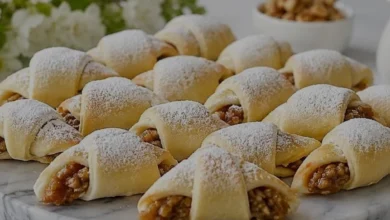 Ev Yapımı Elmalı Cevizli Kıyır Kurabiye Tarifi