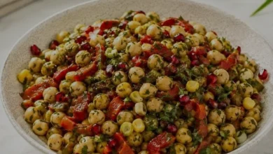 Evde Pratik Köz Biberli Nohut Salatası Yapımı