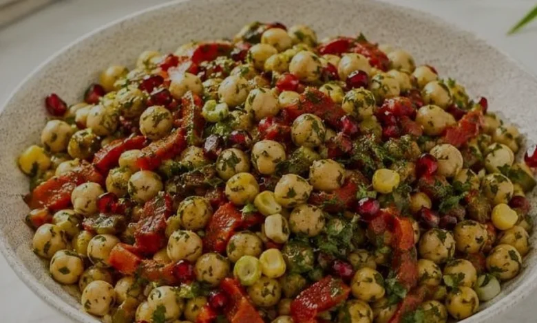 Evde Pratik Köz Biberli Nohut Salatası Yapımı