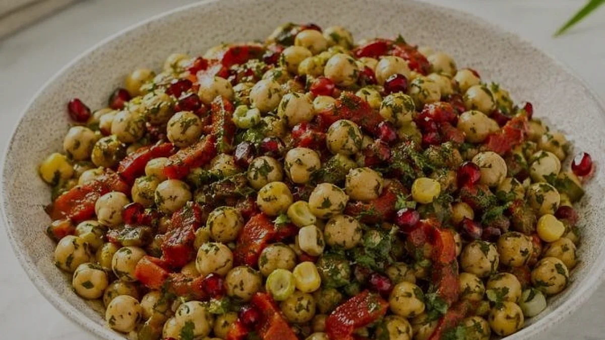 Evde Pratik Köz Biberli Nohut Salatası Yapımı
