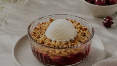 Porsiyonluk Vişneli Crumble Hazırlama Yöntemi