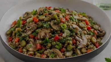 Pratik ve Besleyici Yeşil Mercimekli Mantar Salatası Tarifi