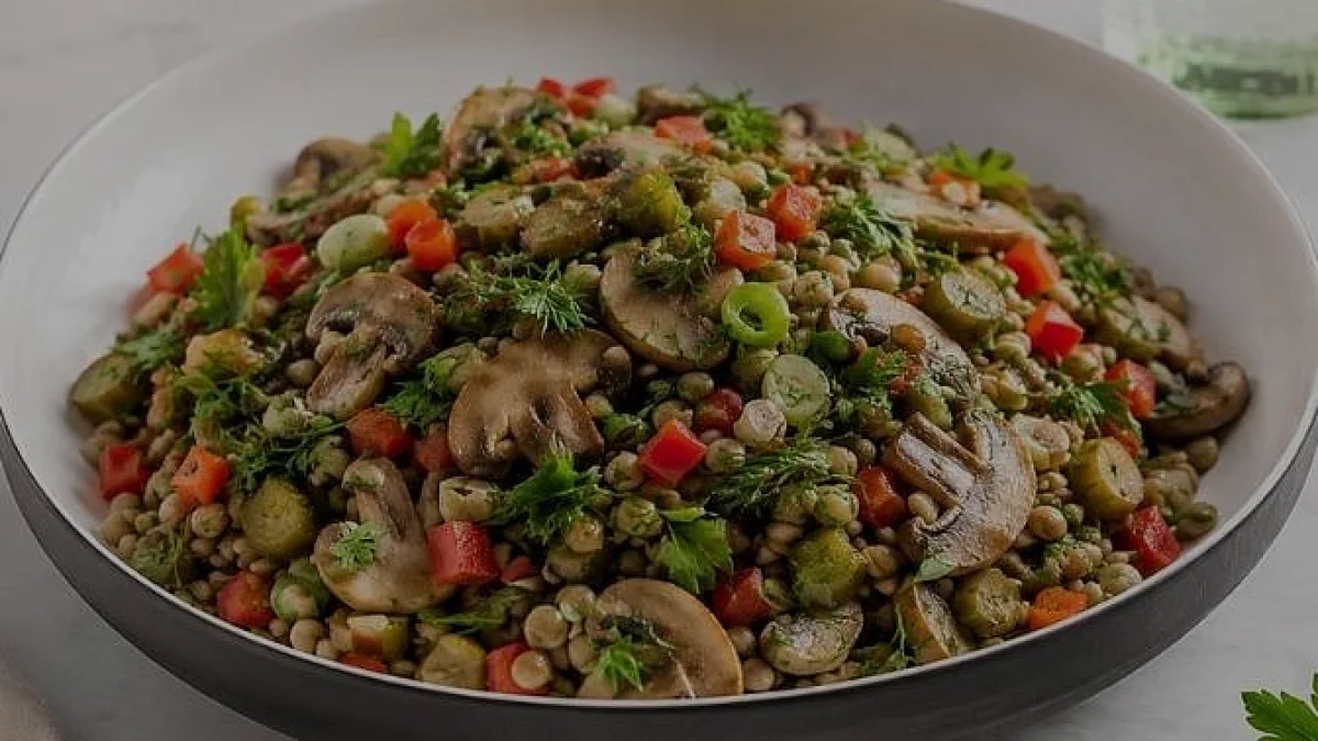 Pratik ve Besleyici Yeşil Mercimekli Mantar Salatası Tarifi