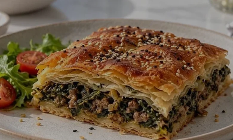Ev Yapımı 8 Bezeli Kat Kat Ispanaklı Börek Tarifi