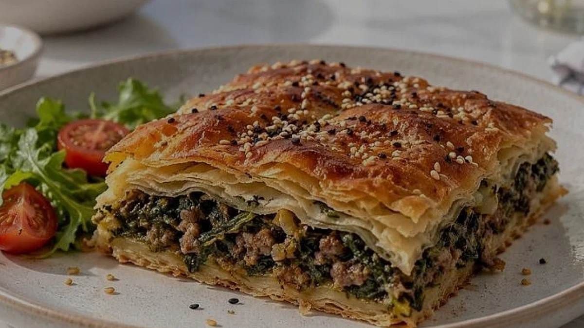 Ev Yapımı 8 Bezeli Kat Kat Ispanaklı Börek Tarifi