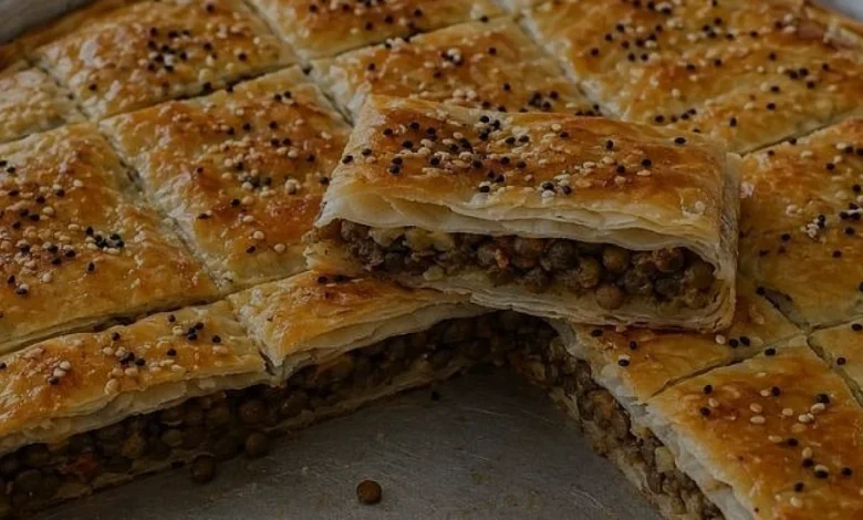 Ev Yapımı Mercimekli Açma Börek Tarifi ve Hazırlanışı