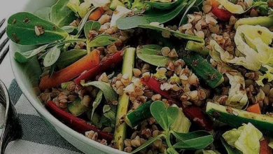 Evde Pratik ve Sağlıklı Semizotlu Karabuğday Salatası Yapımı