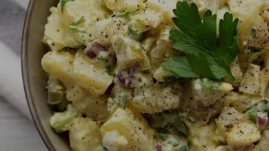 Fırınlanmış Patates Salatası İçin Pratik Tarif