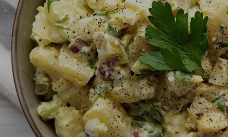 Fırınlanmış Patates Salatası İçin Pratik Tarif