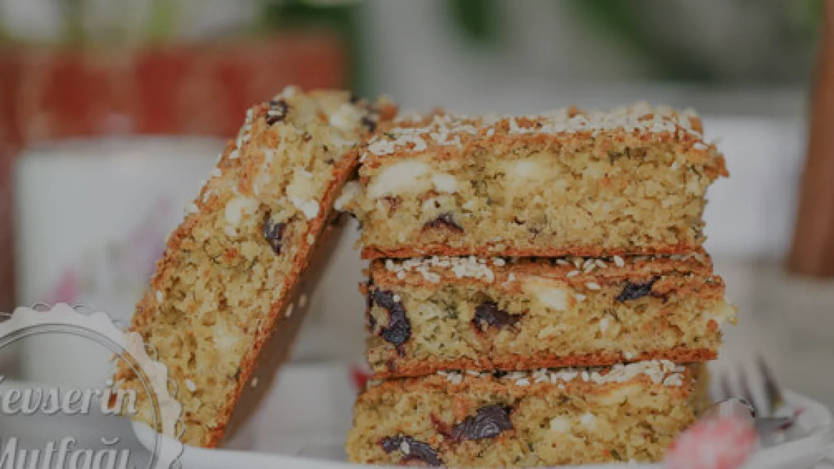 Glutensiz Beslenmeye Uygun Pratik Yulaflı Tuzlu Kek Tarifi