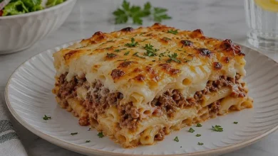 Kıymalı Beşamel Soslu Fırın Makarna Yapımı